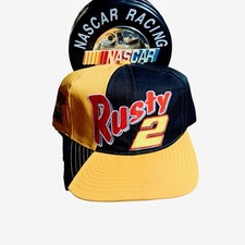 Vintage 90s Rusty Wallace NASCAR Miller Lite Racing 2 CFS Snapback Hat Cap NWOT