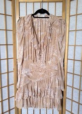 Ulla Johnson Cecily Ruffled Silk Mini Dress Magnolia Boho Size 8