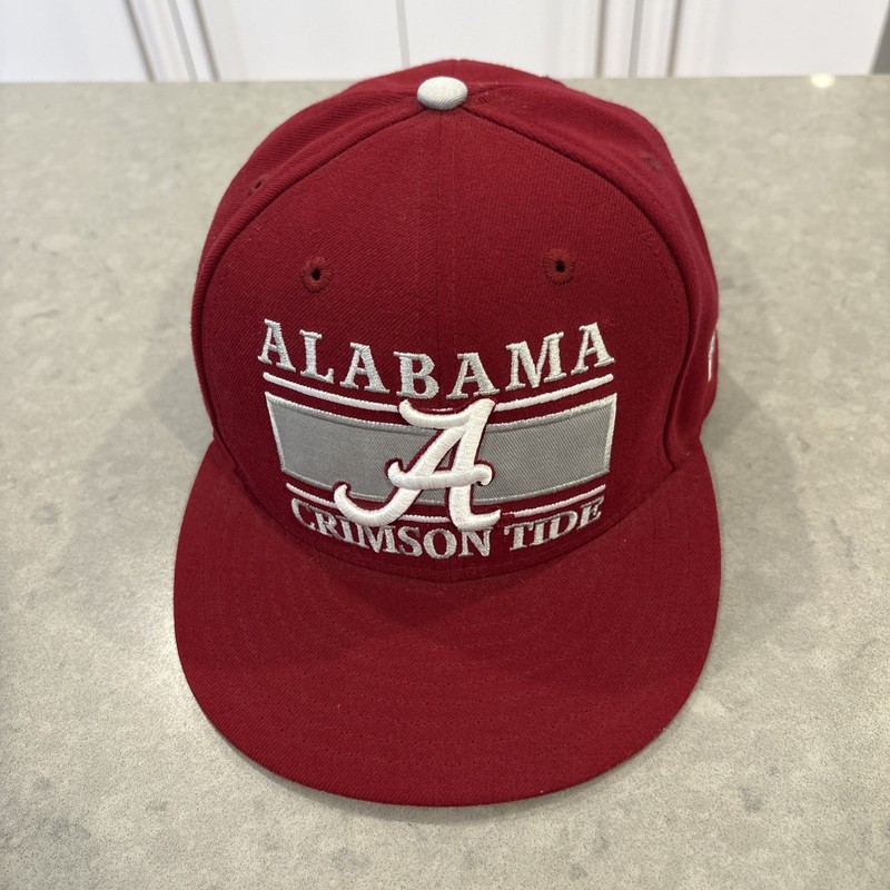 Men's New Era Crimson Alabama Crimson Tide 59FIFTY Fitted Hat 7 3/8