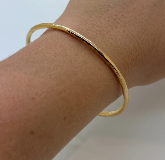 Pulseira de ouro rosa 18K martelada Ippolita - Imagem 2 de 4