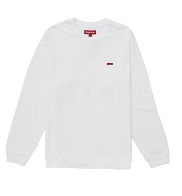 Supreme Small Box L/S TEE White T-Shirt - Brandneu