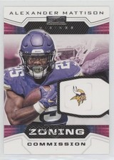 2020 Panini Playbook Zoning Commission Alexander Mattison #ZC-12 06x7