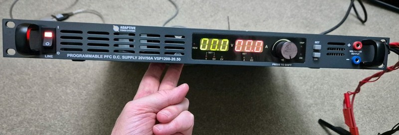 DC bench power supply 20V 50A 1200W VSP1200-20.50 Plus leads & remote interface