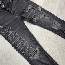 AMIRI Black Distressed Skinny Jeans Men's Size 31