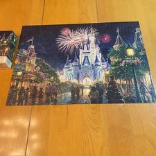 Thomas Kinkade Main St USA Walt Disney World Resort Ceaco Puzzle 1000 COMPLETE