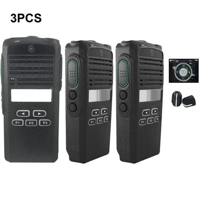 3PCS Repair Housing Case Cover for EP350 CP185 Handheld Radio with Speaker
