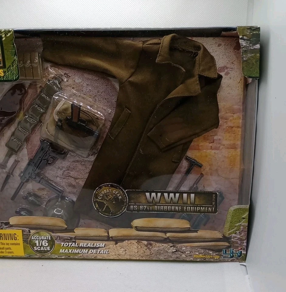 Elite Force Segunda Guerra Mundial EE. UU. 82º Equipo Aerotransportado 12" Escala 1/6 Conjunto de Armas Militares Foto 4 de 4