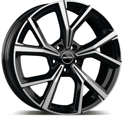 4x Alufelgen Gmp Mentor Black diamond 7,5x19 ET38 LK5 100 19 Zoll Felgen Alu