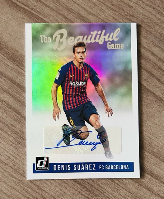 2018-19 Panini Donruss Denis Suarez Beautiful Game Auto Barcelona