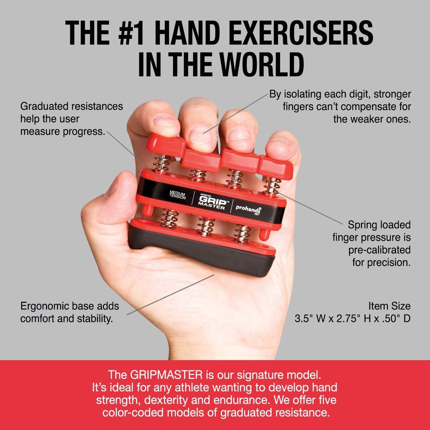 Finger Strength Trainer - Gripmaster Hand Exerciser