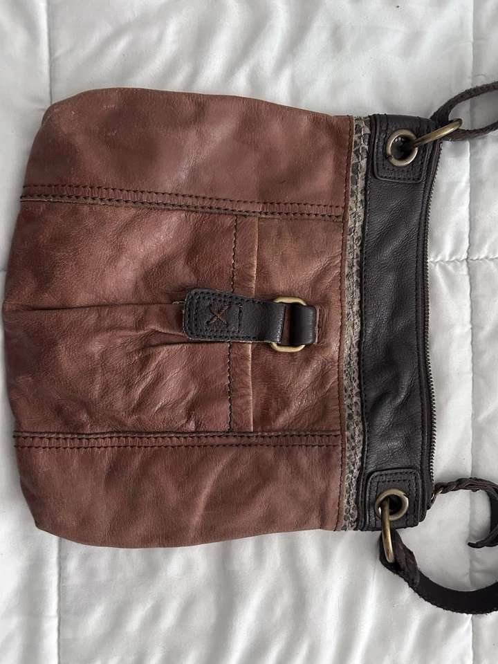 Bandolera de cuero The Sak Kendra en marrón multicolor Foto 4 de 4