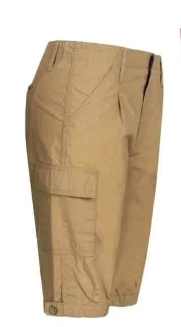 femme randonnée short cargo Van's beige moutarde 38 40 M NEUF - Photo 1/4