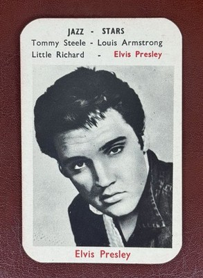 1958 Maple Leaf Gum ~Jazz Stars Collector Card~Elvis Presley Extremely RARE!
