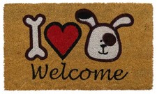 Zerbino Rettangolare in cocco cm. 40X70 ALLEGRO CANE