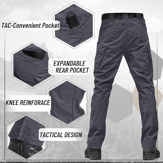 Men&rsquo;s Lightweight Trousers&ndash; Ripstop, 9-Pockets Tactical Cargo Pants