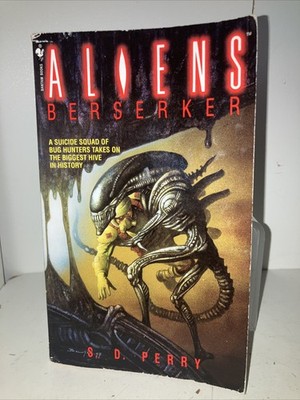 Aliens Berserker S.D. Perry Paperback Dark Horse Bantam 1st Printing Vtg 1998