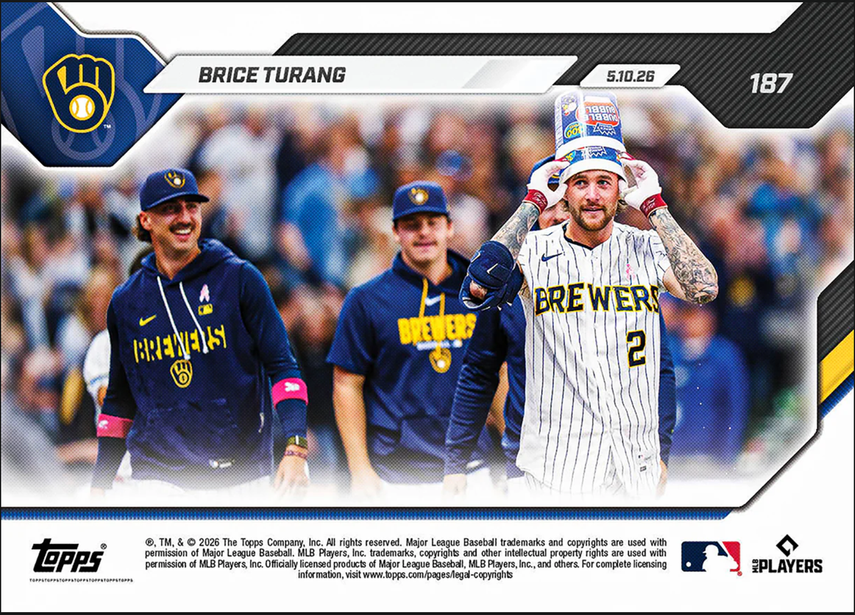 Brice Turang - WALK OFF HR SWEEP YANKEES 2026 MLB Topps NOW