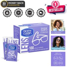 Extra Power Lens Cleaning Wipes with SmudgeGuard Tech - 100 Count for All Lenses