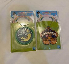 Tamagotchi Ichiban Kuji F Prize Rubber Charm Set Memetchi Mametchi