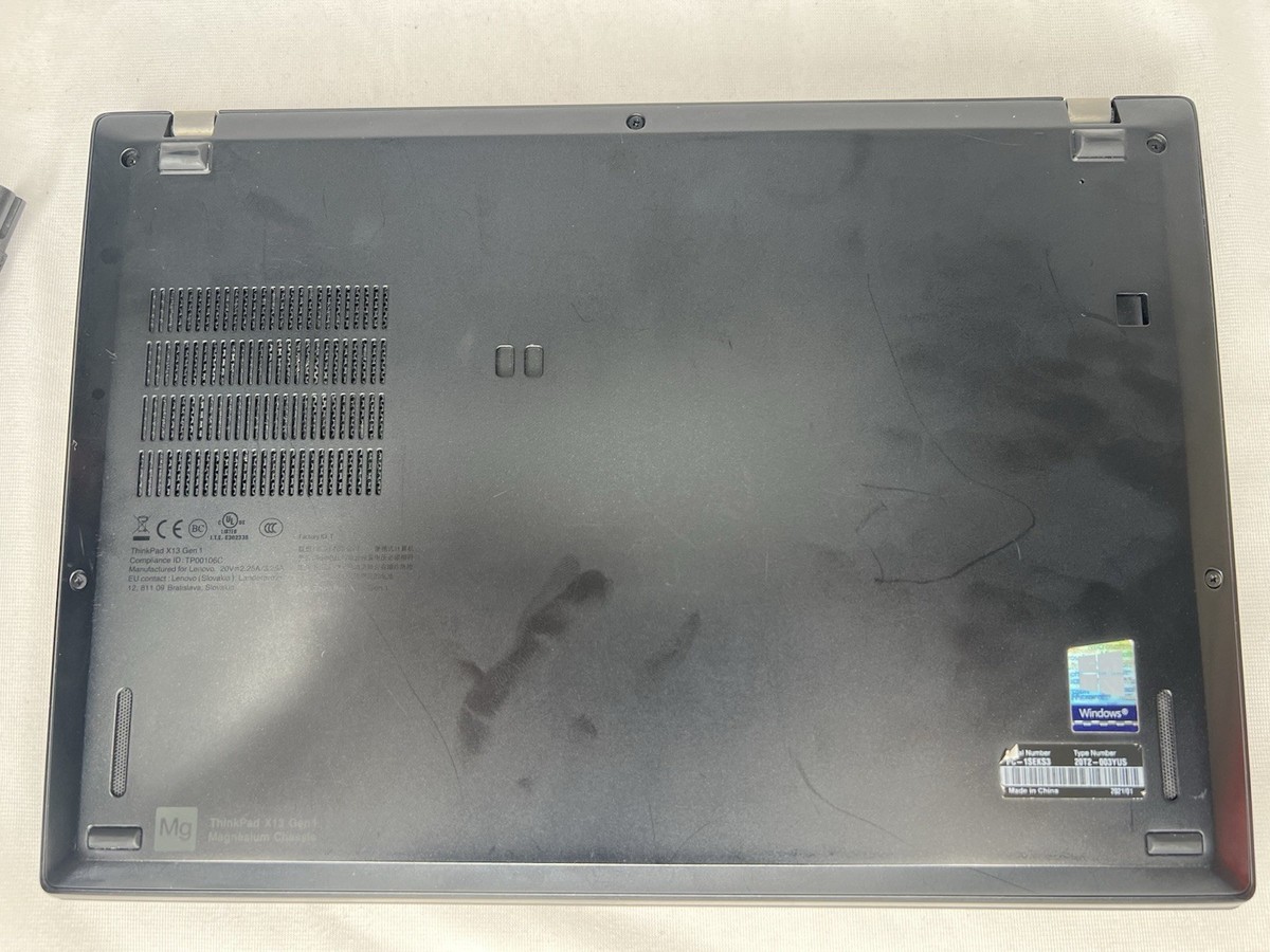 Lenovo ThinkPad X13 Gen 1 I7-10510U, 1.8 GHz,16GB RAM, 256GB NVMe