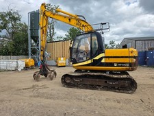2007 JCB JS130LC Excavator digger js 13 ton with 5 tyne waste scrap grab