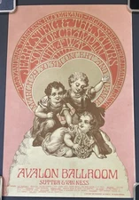 1968 Avalon Ballroom Family Dog Poster FD-112-1~Sons Of Champlin The 4th Way Etc
