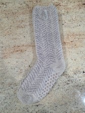 New Women's BAREFOOT DREAMS COZYCHIC Herringbone Gripper Crew Socks One Size