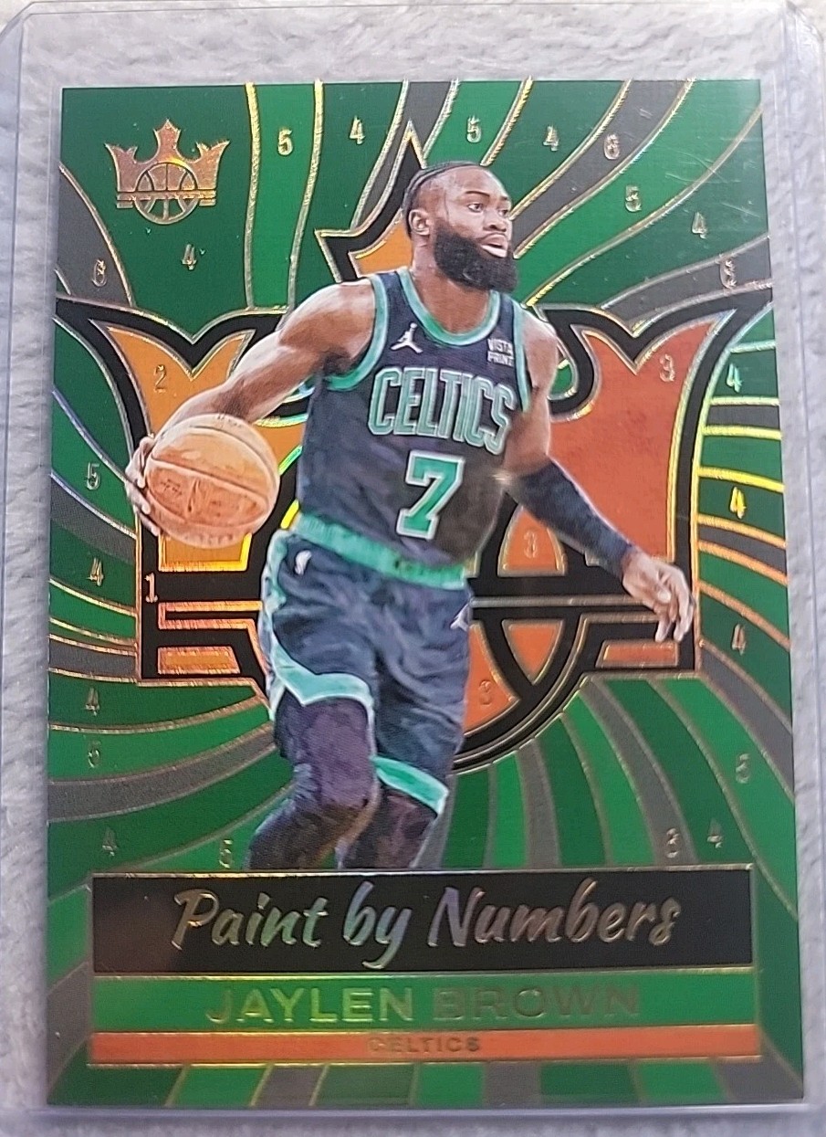 Jaylen Brown 2024-25 Court Kings Basketball Paint By Numbers Case Hit Celtics SP