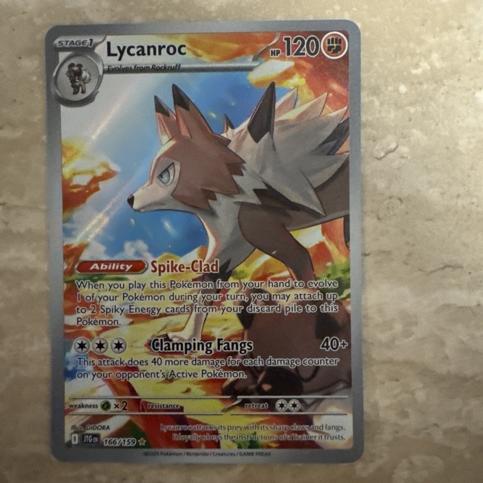 Lycanroc 166/159 Sv09: Journey Together Holo