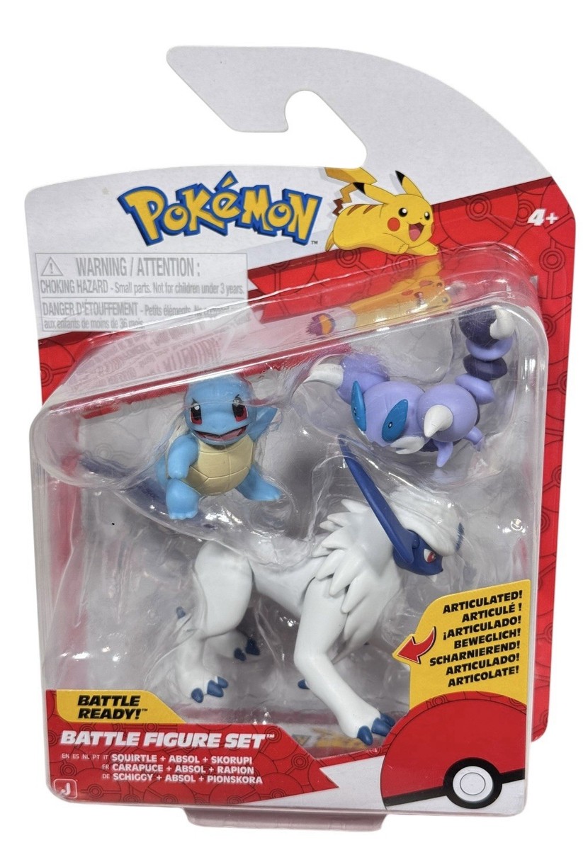 Pokemon BW Battle Wheel Strike　３個セット Pokemon Battle Figures Set (3) Jazwares Absol Skorupi Pikachu