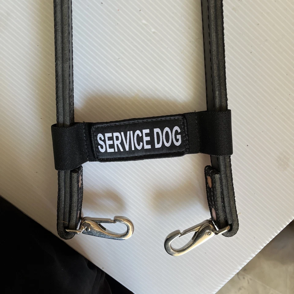 Leather Reflective Snap On Bridge Tool Holder service dogs - Image 2 of 4