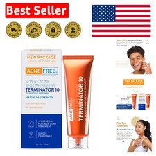 Maximum Strength Acne Spot Treatment   10 Benzoyl Peroxide, 1 oz, Soothing