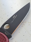 Spyderco Wayne Goddard CPM-4V St Nick's Knives Exclusive C16FPRDBK  — photo 4
