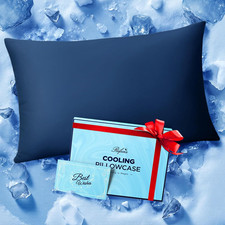 Ice Cooling Pillowcase for Hot Sleepers, Instantly Cool, Stays Cold All Night, S