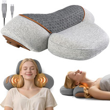 Pillow Massage Neck Hump 3-In-1 Massager Pillow with Heat, Deep Tissue Relief Ne