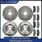 Front Rear Disc Brake Rotors Brake Pads Kit for 1991 1992 Saturn SC 1.9L