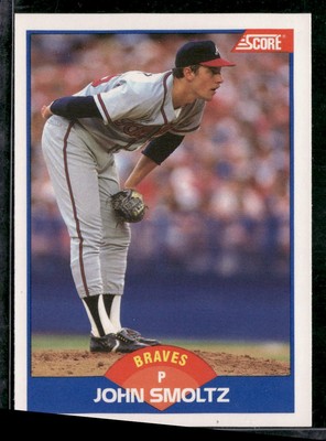 1989 Score #616 John Smoltz Atlanta Braves Rookie