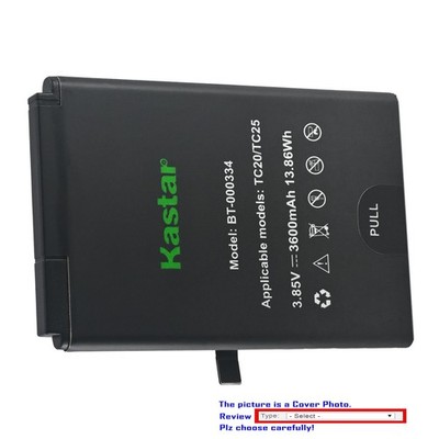 Kastar BT-000334 Battery Replacement for Zebra TC20 TC25 TC200J TC25CJ Scanner