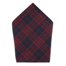 Trafalgar Kincade Rot Blackwatch Karomuster Seiden Einstecktuch