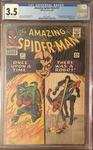 Amazing Spider-Man 37 CGC 3.5, 1st Norman Osborn Marvel 1966”