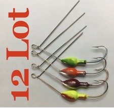 (12 Lot) 1/4 Oz. Perfect Spinnerbait Heads!  (NOT Hand poured) 2 Tone  (#155)
