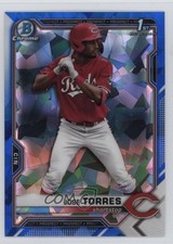 2021 Bowman Chrome Draft Sapphire Edition Jose Torres #BDC-125 1t44