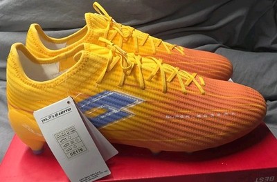 Lotto Solista 200 IX FG Soccer Cleats Yellow Orange 221353-CX3 Men Size 11.5 New