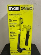 Ryobi ONE+ PCLCK201K 18V 10" String Trimmer & Blower Combo Kit Cordless - Green