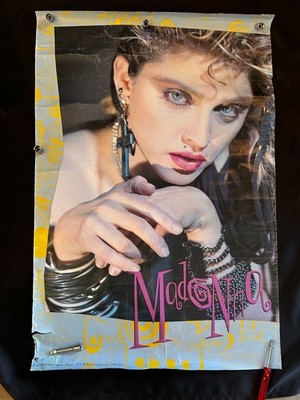 RARE MADONNA DEBUT ALBUM ORIGINAL SIRE RECORDS BORDERLINE PROMO POSTER