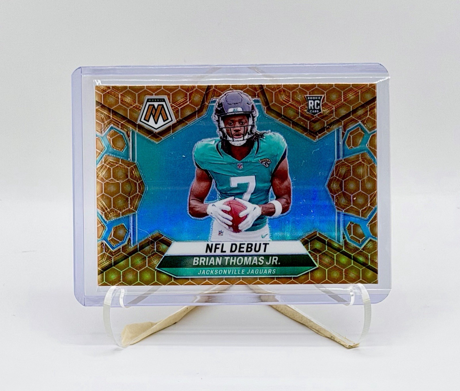 2024 Panini Mosaic NFL Debut Brian Thomas Jr. Honeycomb Prizm (RC) SSP