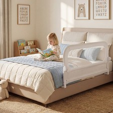 120 cm Long Foldable Bed Rail for Toddlers Swing down Baby Bed Rail