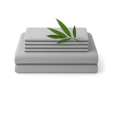 100 Viscose Derived from Bamboo Sheets Queen Size 6 Pcs Set Soft, Breath...