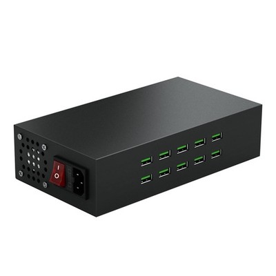 10 Port 200W Charging Station for Multiple Devices, Quick Charge 3.0 Fast USB...