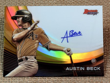2017 Bowman's Best GOLD REFRACTOR PROSPECT ROOKIE AUTO Austin Beck 30/50